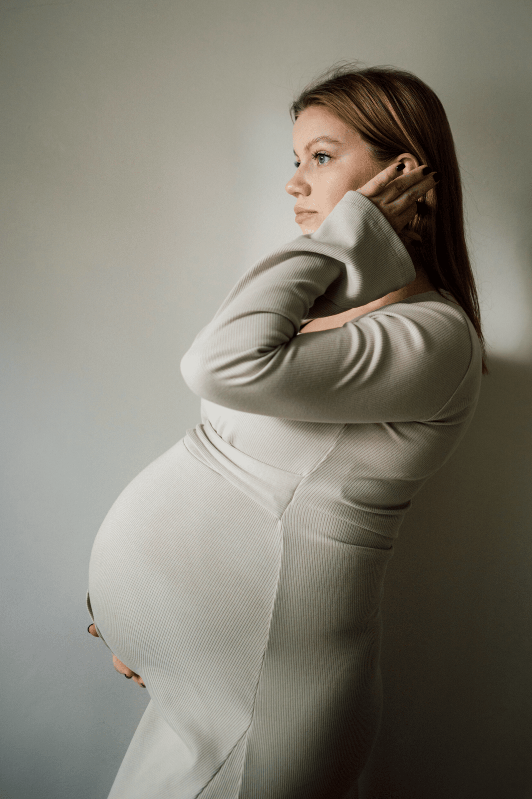 TISU maternity dress, Cream Beige