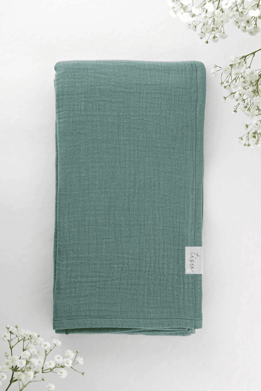 TISU muslin swaddle, Mint Green - TISU Baby