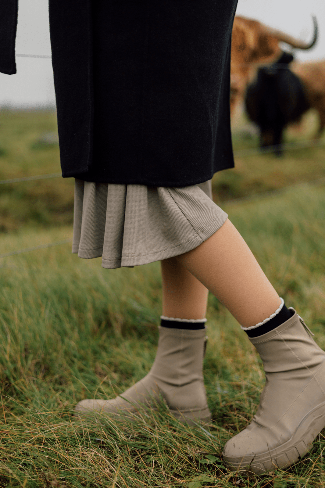 TISU maternity dress, Pale Taupe