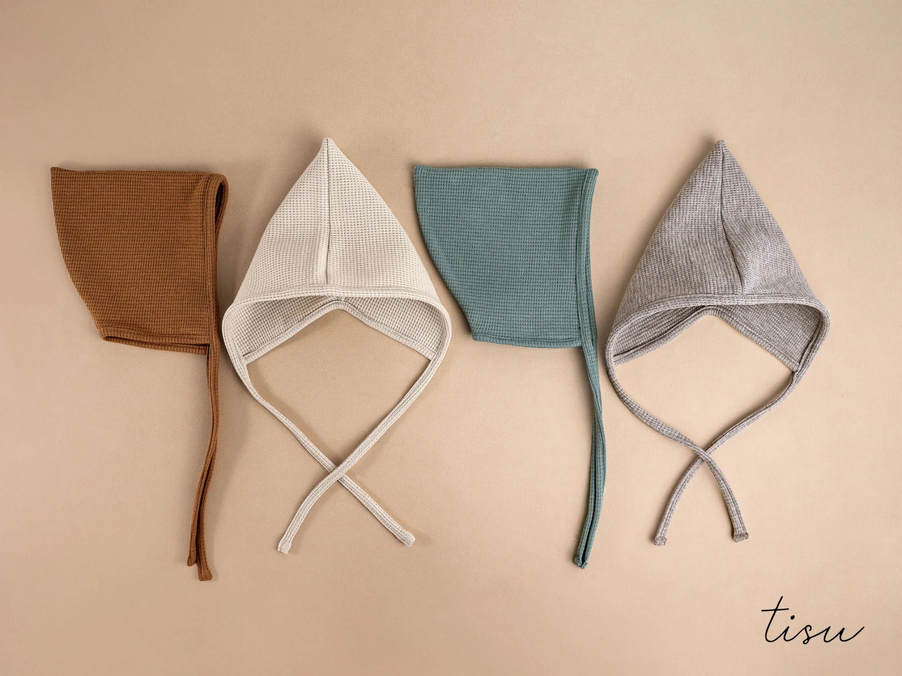 TISU baby pixie bonnet, Ecru - TISU Baby