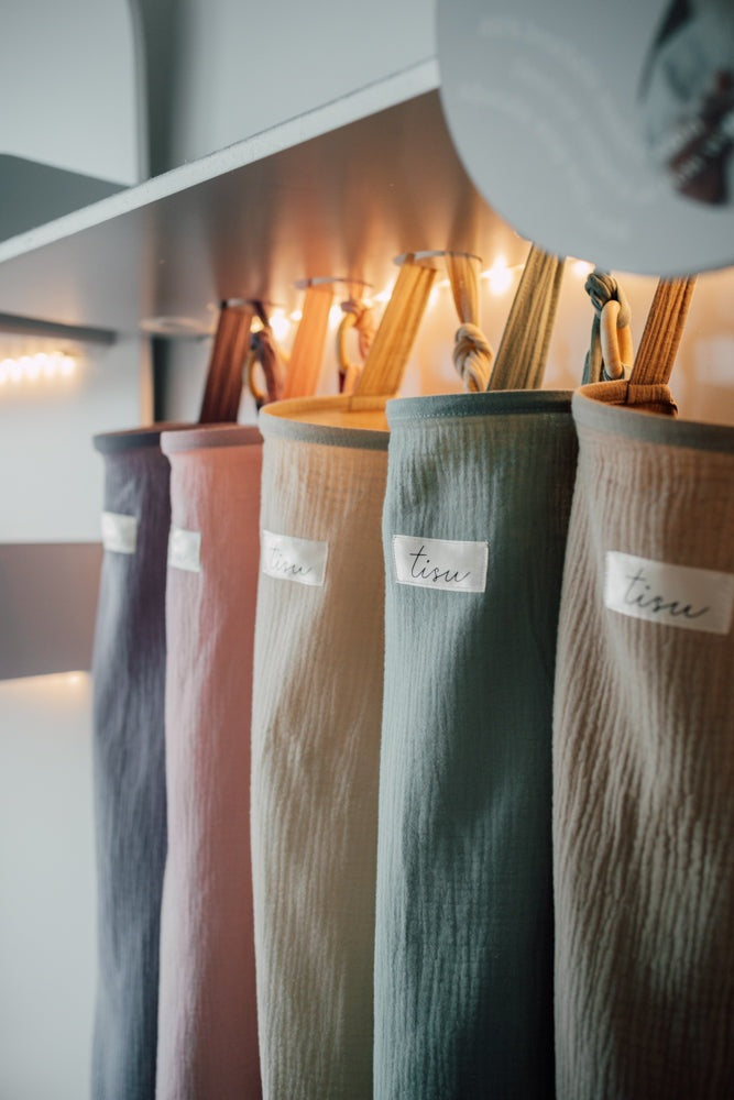 TISU product display, nursing covers