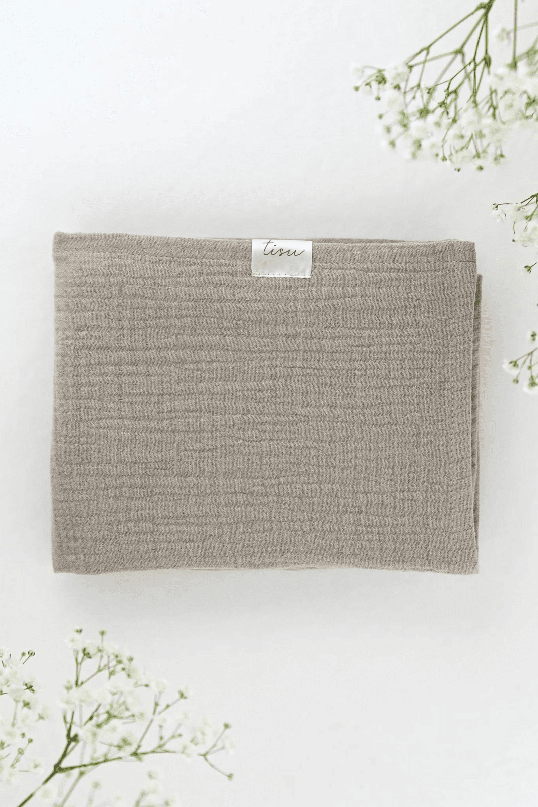 TISU muslin set, Dusty Green Rainbow + Sand