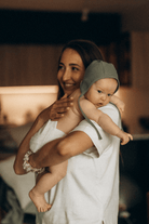 TISU ribbed baby bonnet, Thyme - TISU Baby