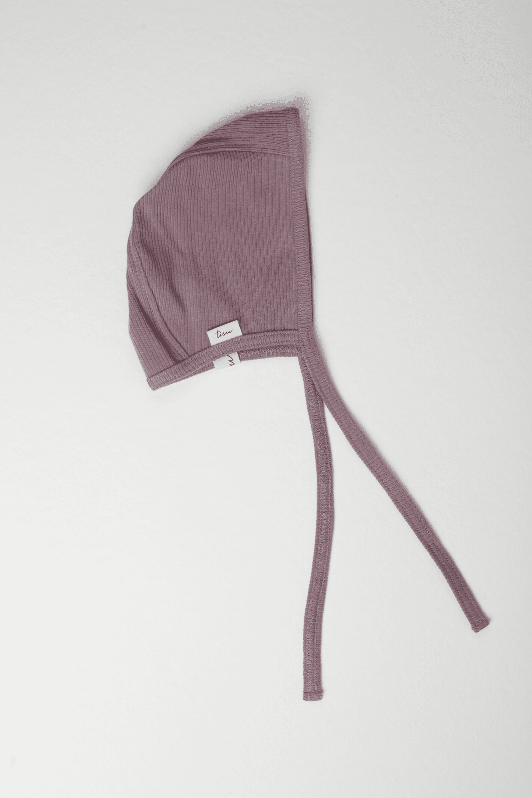 TISU ribbed baby bonnet, Lilac - TISU Baby