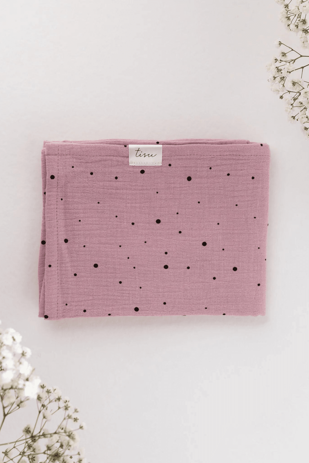 TISU muslin, Pink Dot