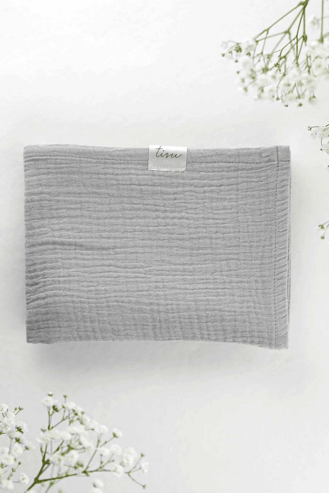 TISU muslin set, Redwood + Taupe + Silver Grey