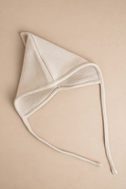 TISU baby pixie bonnet, Ecru - TISU Baby