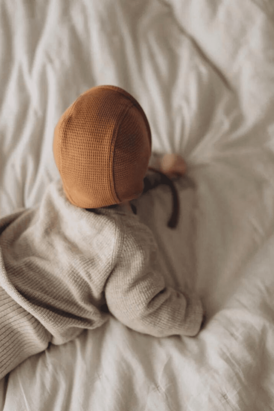 TISU baby bonnet, Caramel - TISU Baby