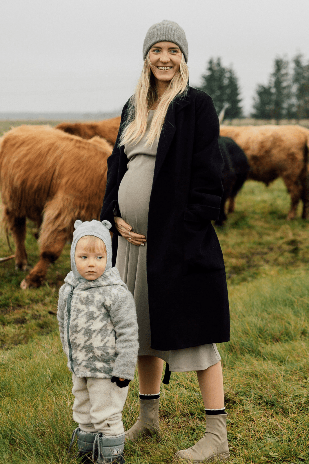 TISU maternity dress, Pale Taupe