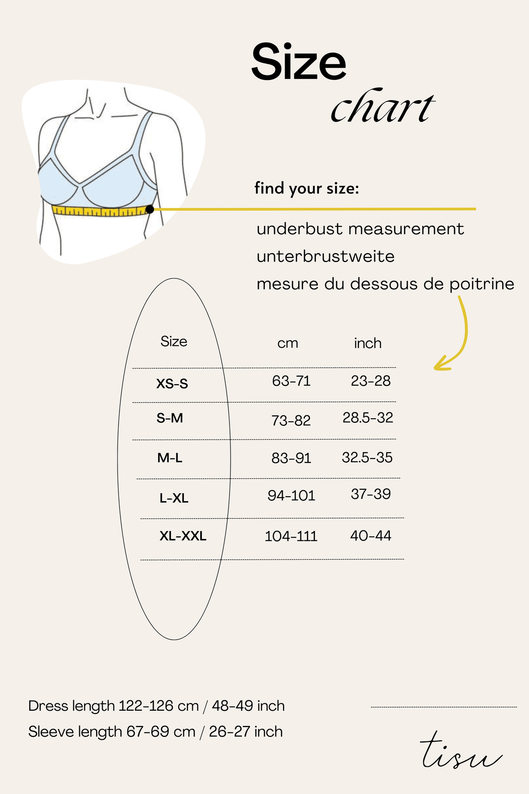 TISU maternity dress, Pale Taupe