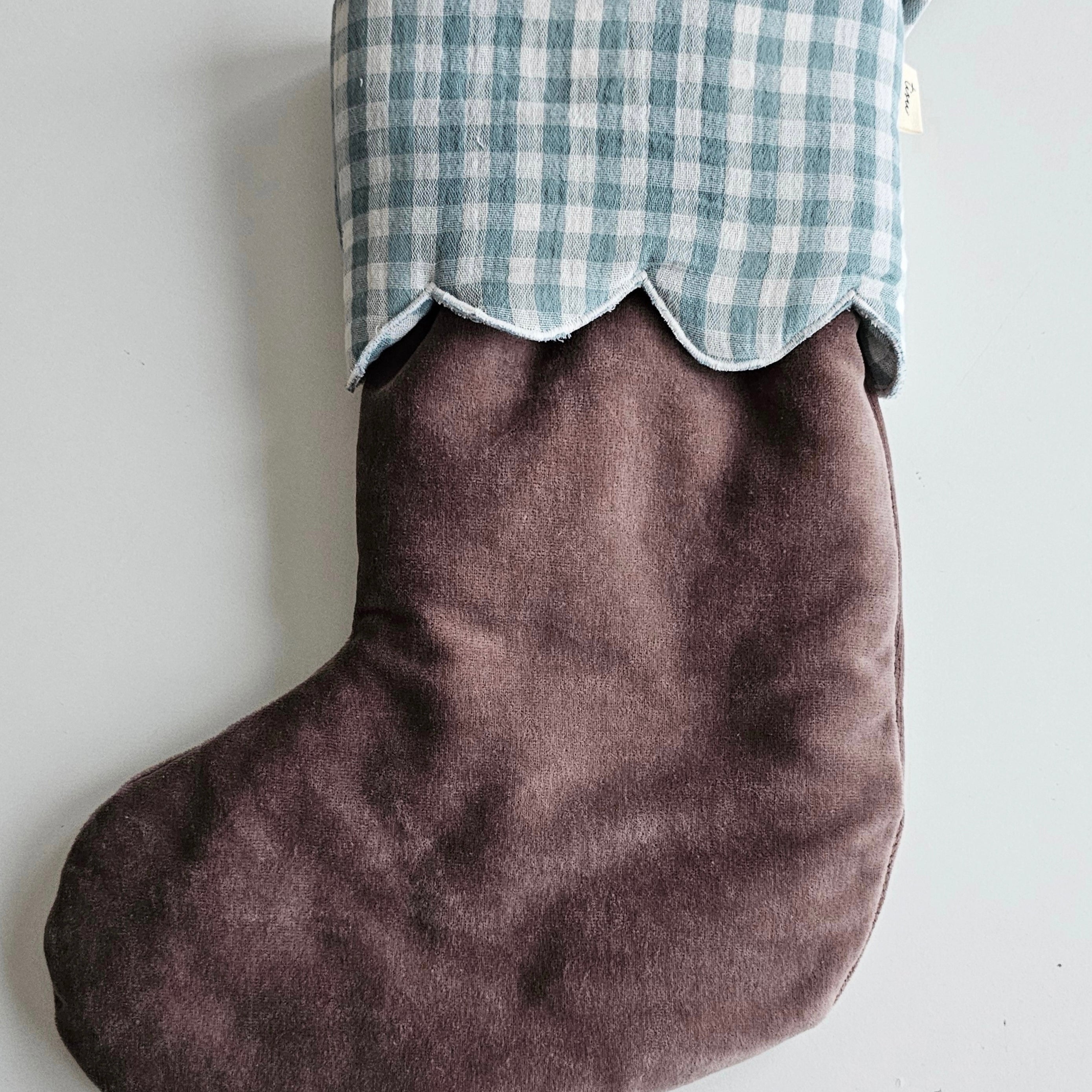 TISU Christmas stocking, Gingham collection