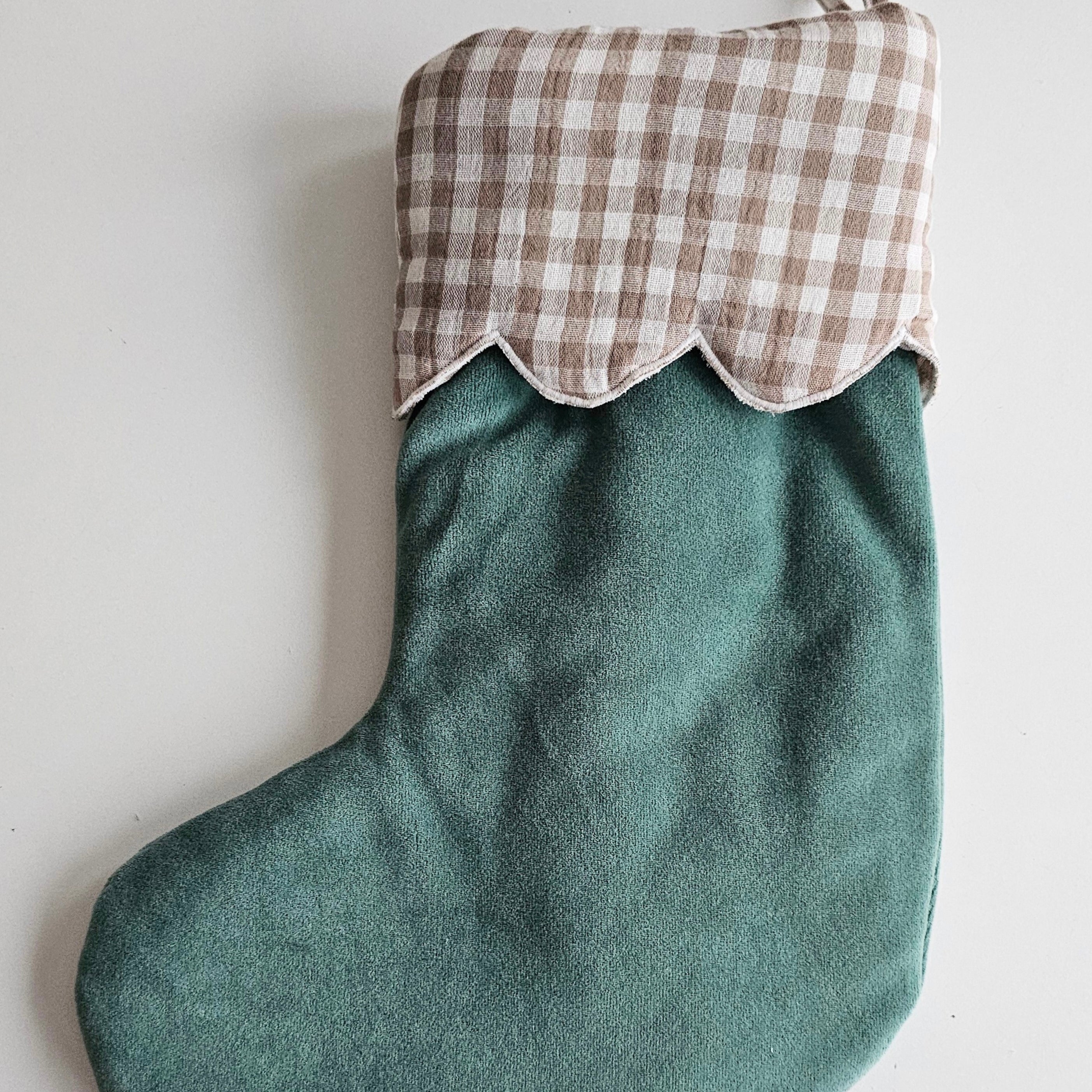 TISU Christmas stocking, Gingham collection