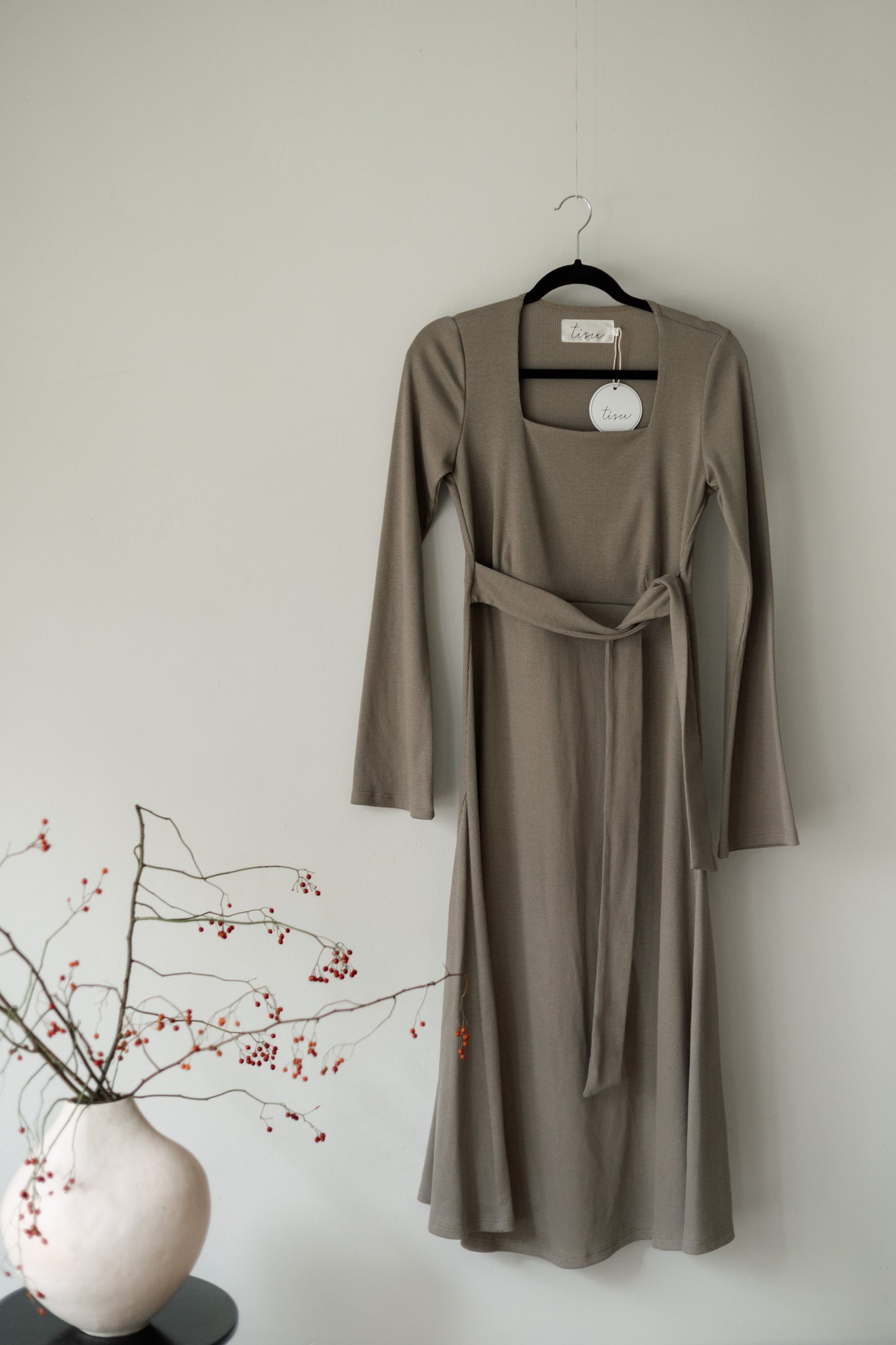 TISU maternity dress, Pale Taupe