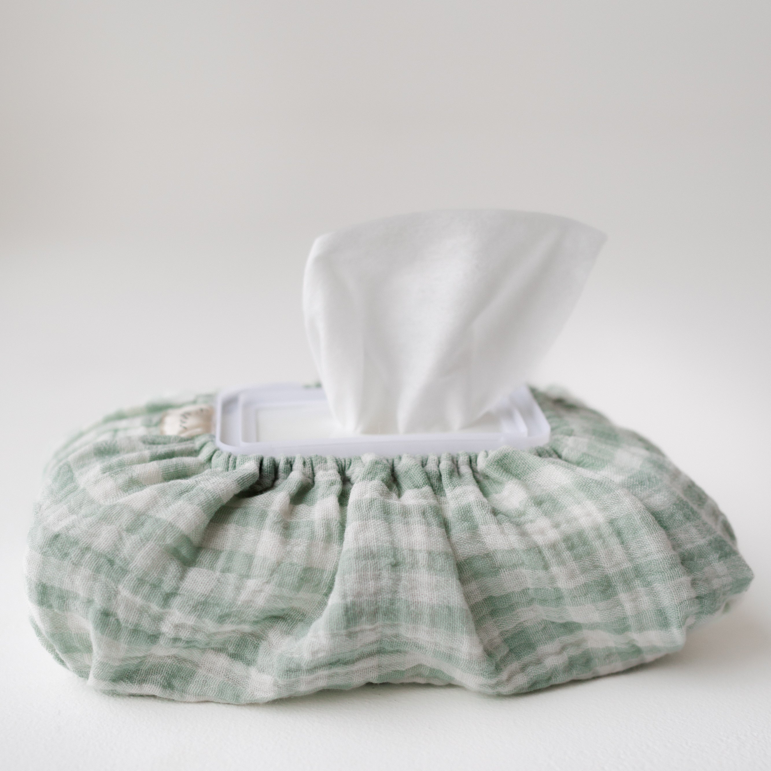 TISU baby wipes cover, Gingham Collection