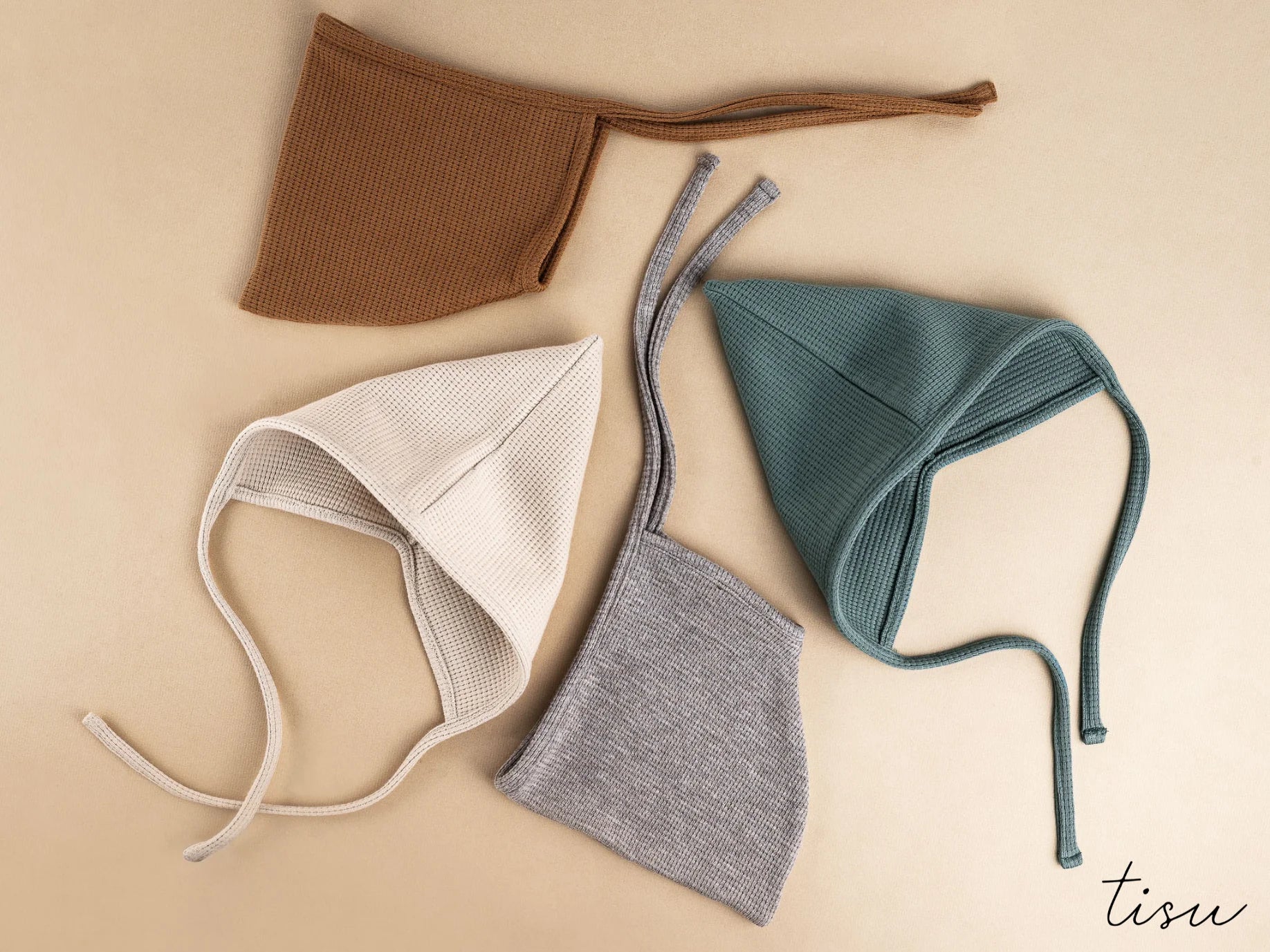 TISU baby pixie bonnet, Thyme - TISU Baby