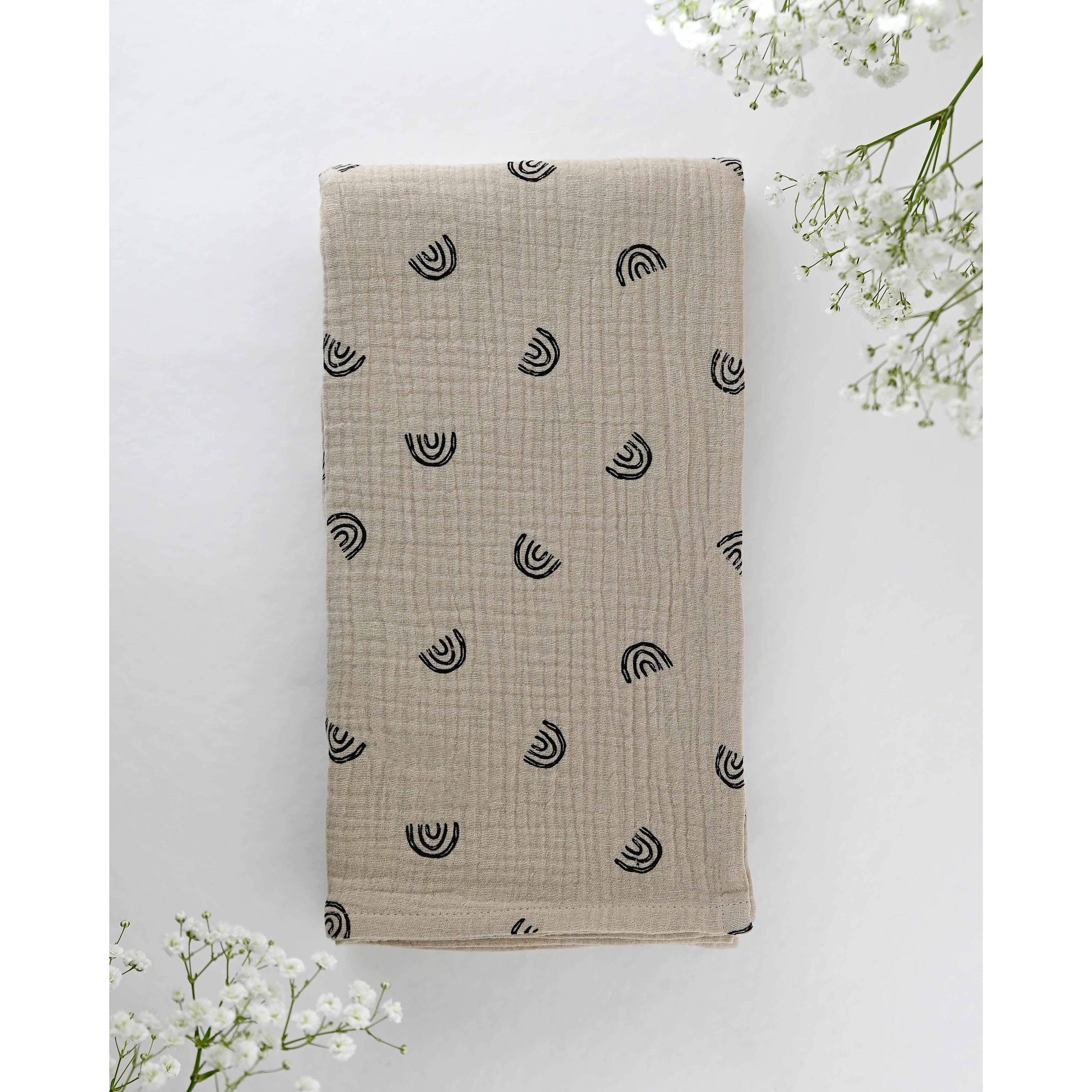 TISU harsopakkaus: harsoviltti Beige Rainbow + 2-pack