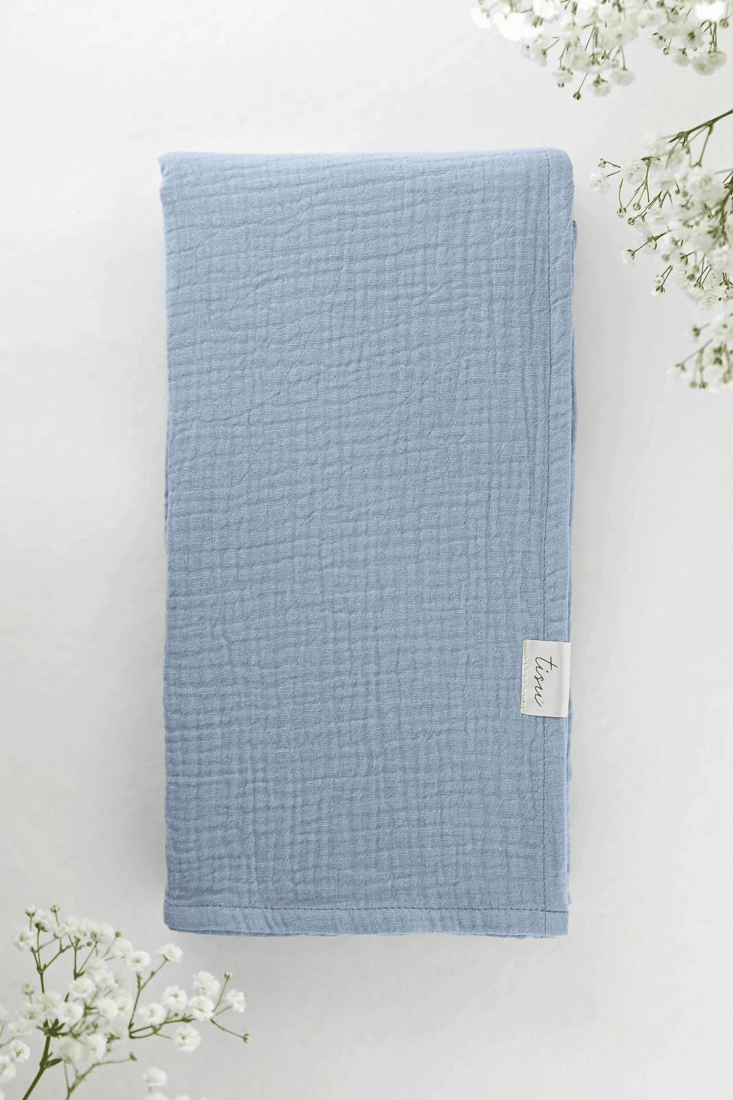 TISU muslin swaddle, Baby Blue