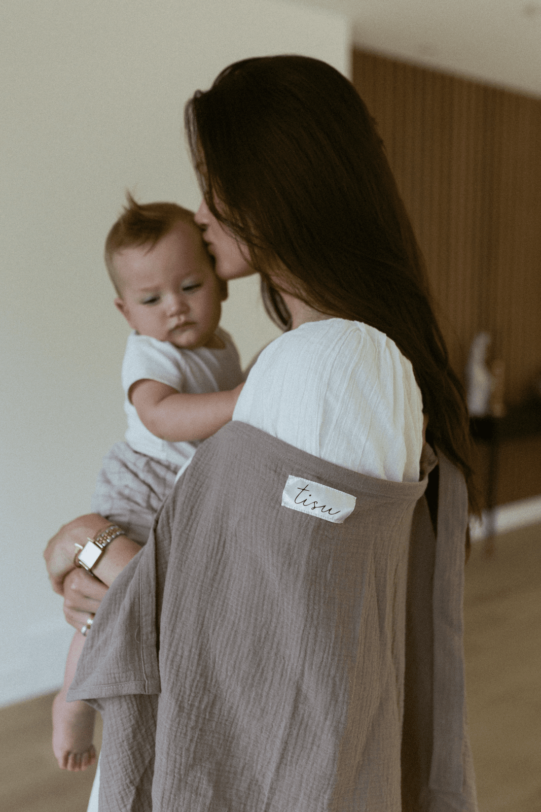 TISU nursing cover, Pale Taupe - TISU Baby