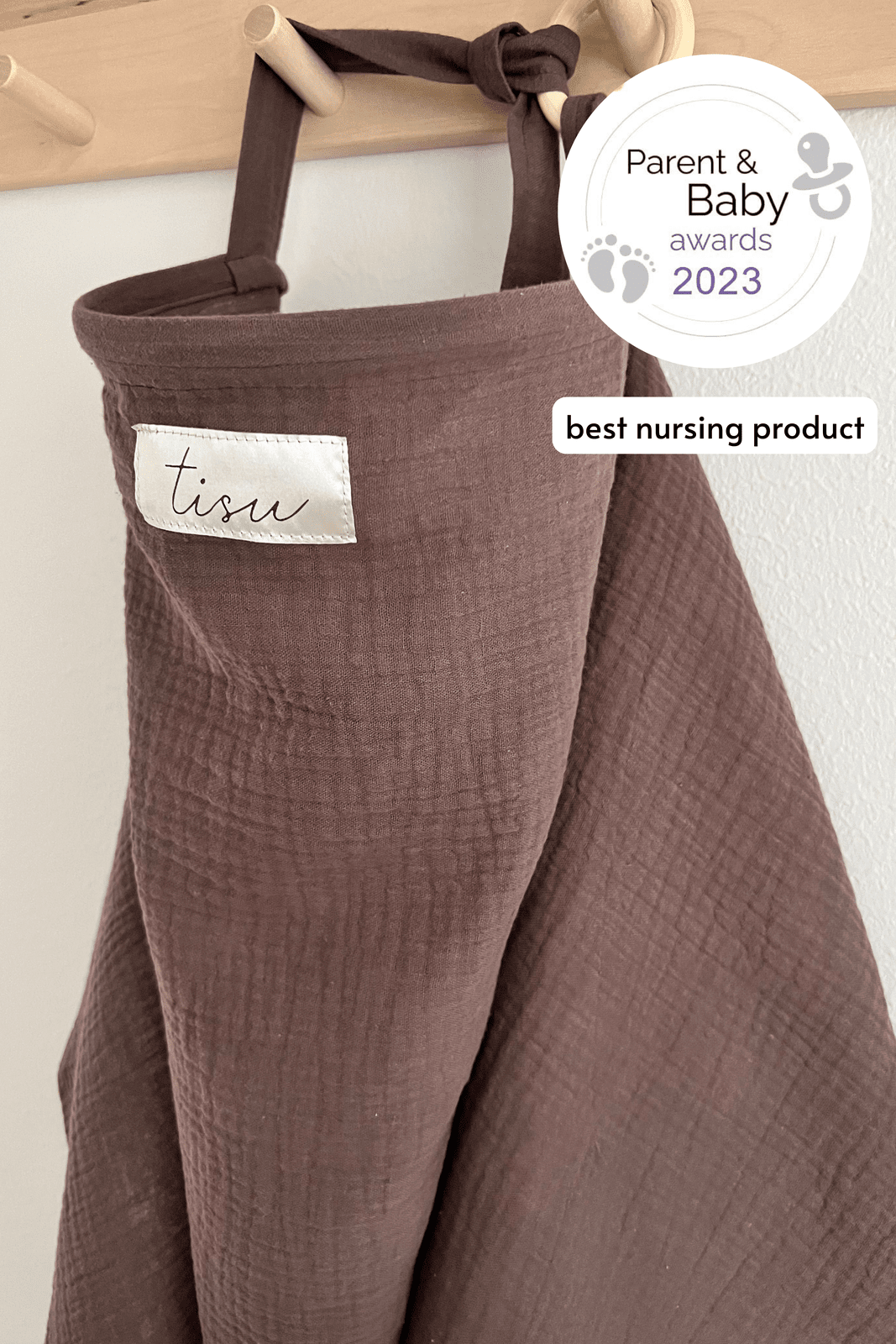 TISU nursing cover, Dusty Brown - TISU Baby