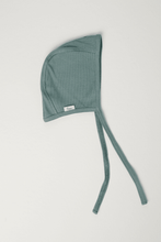 Load image into Gallery viewer, TISU ribbed baby bonnet, Thyme - TISU Baby
