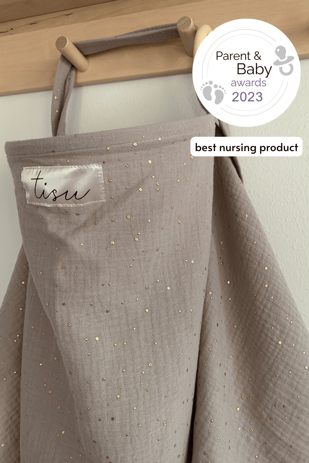 TISU nursing cover, Taupe Beige - TISU Baby