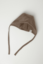 Load image into Gallery viewer, TISU ribbed baby bonnet, Taupe - TISU Baby
