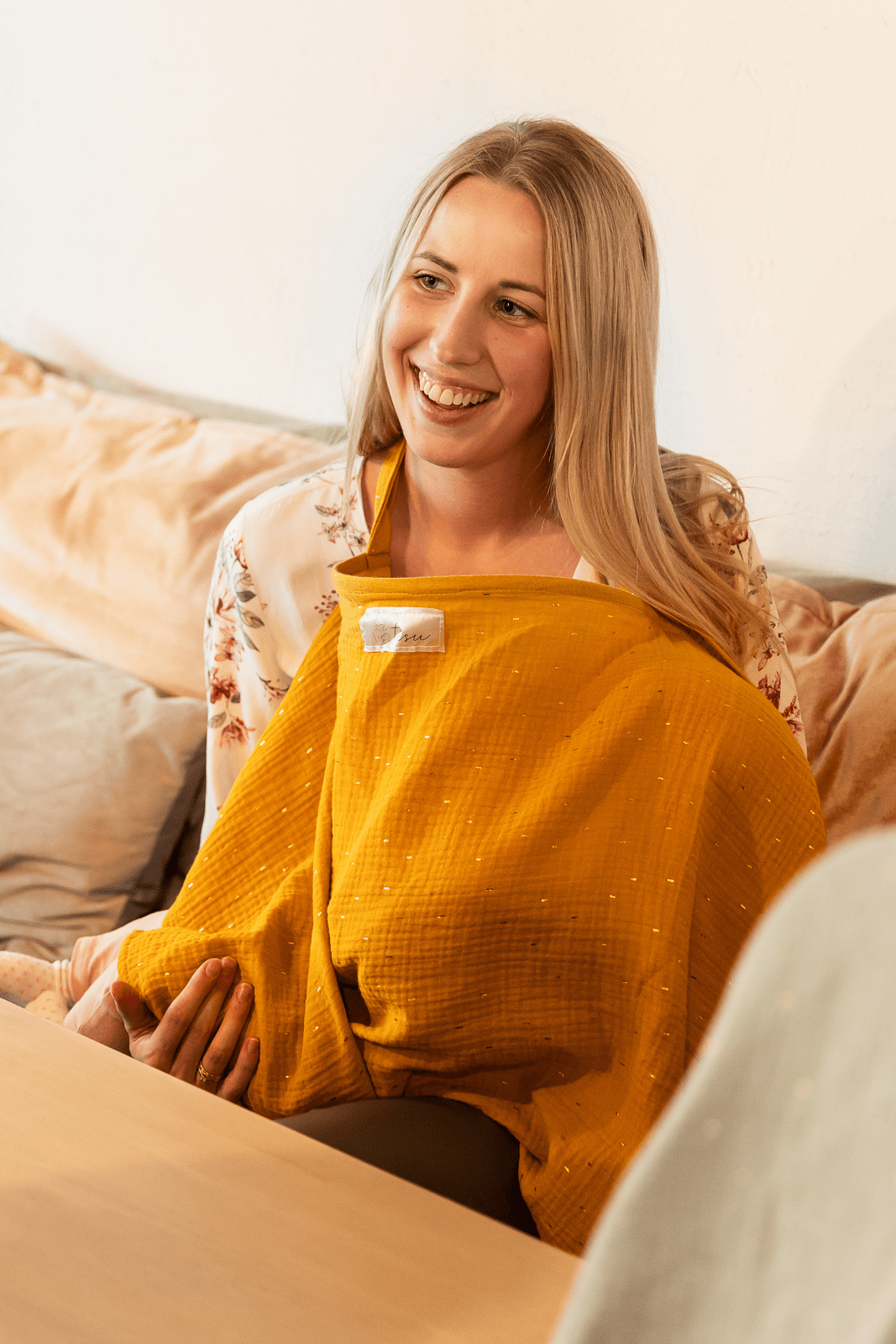 TISU nursing cover, Mustard Yellow - TISU Baby