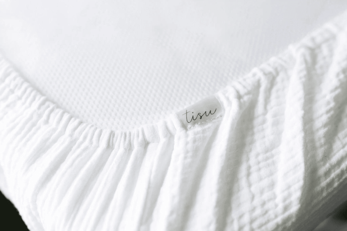 TISU crib sheet, Cream - TISU Baby