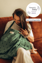 TISU nursing cover, Dusty Green Rainbow - TISU Baby