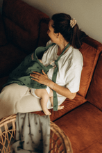 Load image into Gallery viewer, TISU nursing cover, Dusty Green Rainbow - TISU Baby
