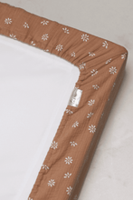 Load image into Gallery viewer, TISU diaper changing pad cover, Caramel Daisy - TISU Baby
