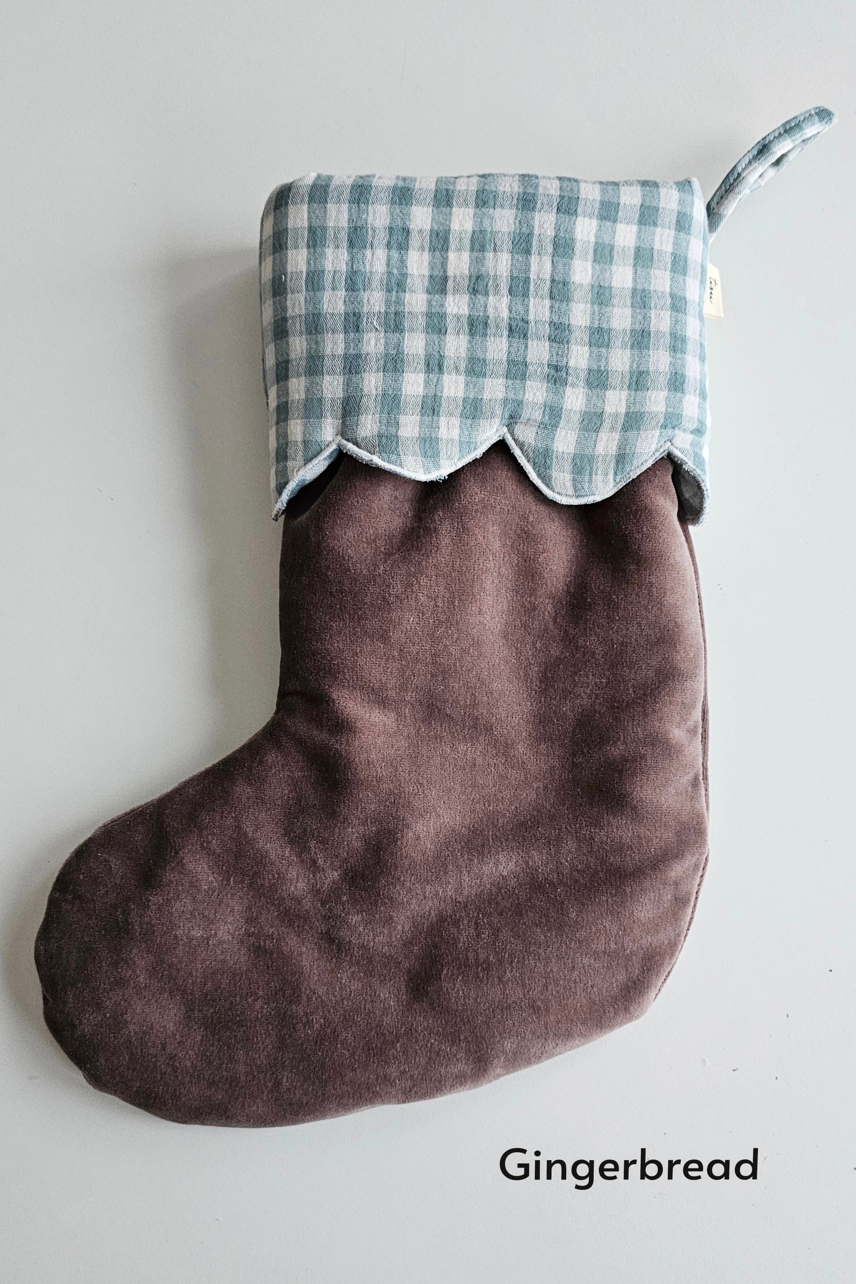TISU Christmas stocking, Gingham collection