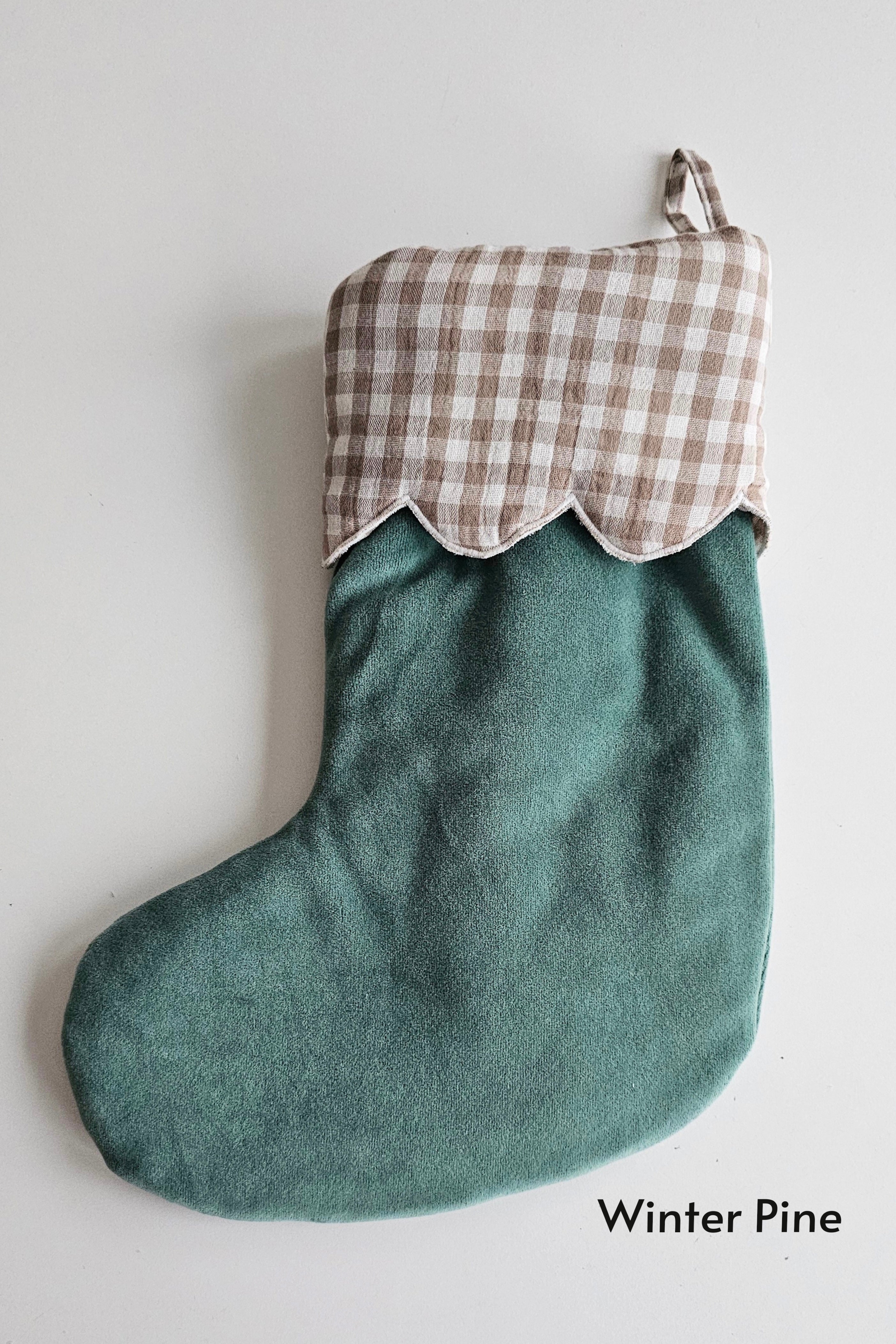TISU Christmas stocking, Gingham collection