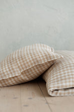 Lade das Bild in den Galerie-Viewer, TISU children&#39;s duvet cover &amp; pillowcase, Beige Gingham
