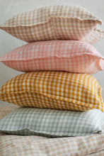 Load image into Gallery viewer, TISU children&#39;s duvet cover &amp; pillowcase, Light Mint Gingham
