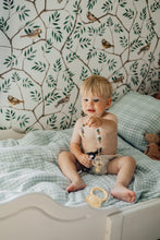 Load image into Gallery viewer, TISU children&#39;s duvet cover &amp; pillowcase, Light Mint Gingham
